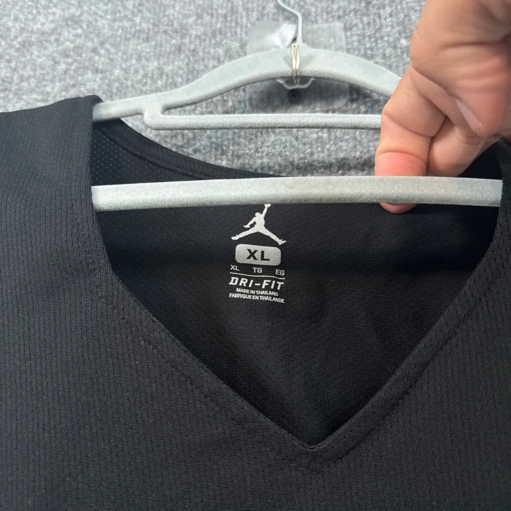 Jordan Tank Top Mens XL Black Dri-FIT Mesh Jumpman Basketball Training Gym Shirt